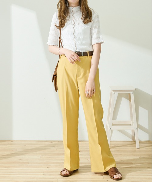 Ambre Neige（アンブルネージュ）の「シアークリンクルブラウス／【WEB/EC限定商品】（シャツ/ブラウス・レディース・ホワイト/アイボリー/モカ・FREE）」の9枚目の写真