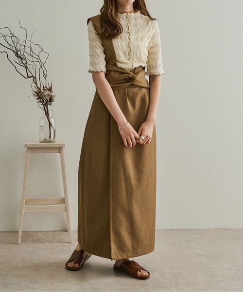 Ambre Neige（アンブルネージュ）の「シアークリンクルブラウス／【WEB/EC限定商品】（シャツ/ブラウス・レディース・ホワイト/アイボリー/モカ・FREE）」の22枚目の写真