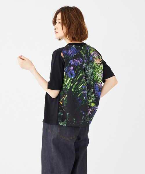 ポールスミス 現行 アガパンサス＆マリーゴールドプリント ニットコンビワンピース Paul Smith（ポールスミス）の「【洗える】アガパンサス＆マリー