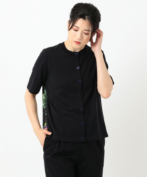 ポールスミス 現行 アガパンサス＆マリーゴールドプリント ニットコンビワンピース Paul Smith（ポールスミス）の「【洗える】アガパンサス＆マリー