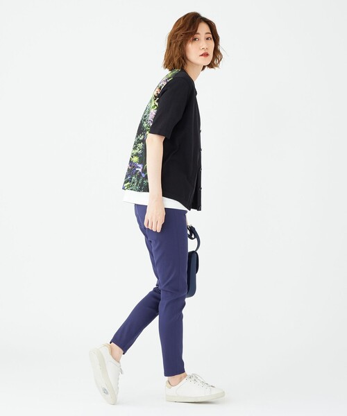 ポールスミス 現行 アガパンサス＆マリーゴールドプリント ニットコンビワンピース Paul Smith（ポールスミス）の「【洗える】アガパンサス＆マリー