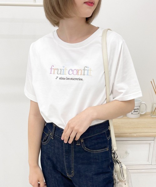 apres jour(アプレジュール)の「アソートTシャツ【ZOZOTOWN限定アイテム】(Tシャツ/カットソー・レディース・ホワイト系その他4/ホワイト系その他2/ブラック系その他/ライトブルー/ブラック/ピンク/ホワイト系その他/オフホワイト/ラベンダー/ピンク系その他/ホワイト系その他3・フリー/X-LARGE)」の3枚目の写真