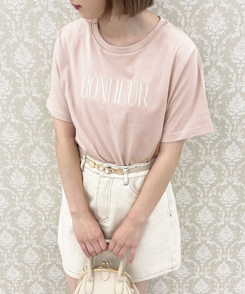 apres jour(アプレジュール)の「アソートTシャツ【ZOZOTOWN限定アイテム】(Tシャツ/カットソー・レディース・ホワイト系その他4/ホワイト系その他2/ブラック系その他/ライトブルー/ブラック/ピンク/ホワイト系その他/オフホワイト/ラベンダー/ピンク系その他/ホワイト系その他3・フリー/X-LARGE)」の11枚目の写真