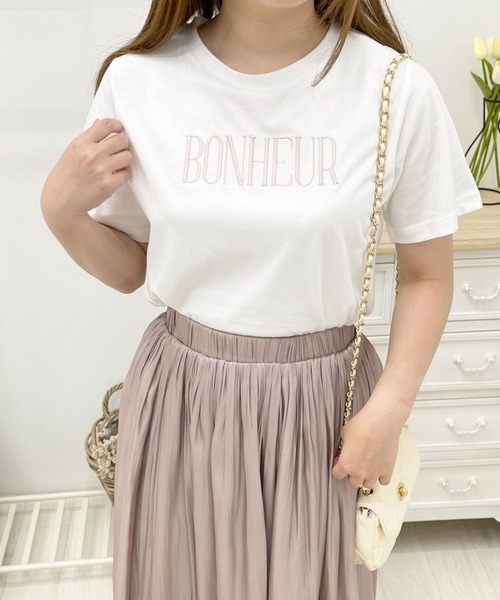 apres jour(アプレジュール)の「アソートTシャツ【ZOZOTOWN限定アイテム】(Tシャツ/カットソー・レディース・ホワイト系その他4/ホワイト系その他2/ブラック系その他/ライトブルー/ブラック/ピンク/ホワイト系その他/オフホワイト/ラベンダー/ピンク系その他/ホワイト系その他3・フリー/X-LARGE)」の4枚目の写真