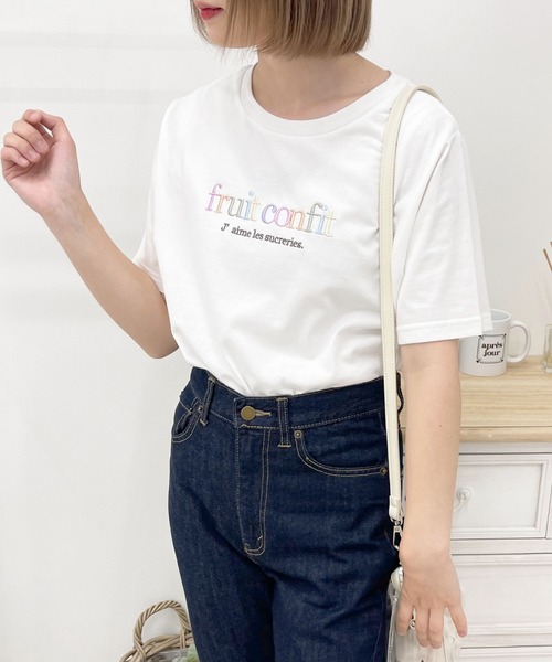 apres jour(アプレジュール)の「アソートTシャツ【ZOZOTOWN限定アイテム】(Tシャツ/カットソー・レディース・ホワイト系その他4/ホワイト系その他2/ブラック系その他/ライトブルー/ブラック/ピンク/ホワイト系その他/オフホワイト/ラベンダー/ピンク系その他/ホワイト系その他3・フリー/X-LARGE)」の22枚目の写真