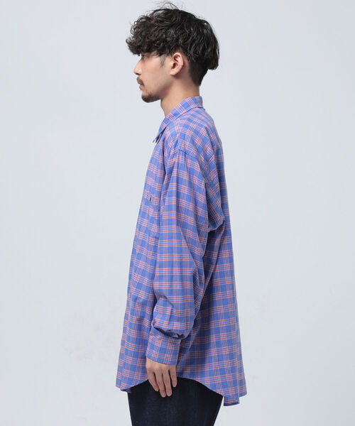 BEAMS（ビームス）の「BEAMS / ブライトチェック イージー シャツ（シャツ/ブラウス・メンズ・ブルー/グリーン・SMALL/MEDIUM/LARGE/X-LARGE）」の13枚目の写真