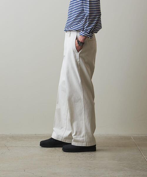パンツ Steven Alan 12oz LOG NOPLEATED TROUSERS Steven Alan（スティーブンアラン）の「＜Steven Alan＞ 12oz
