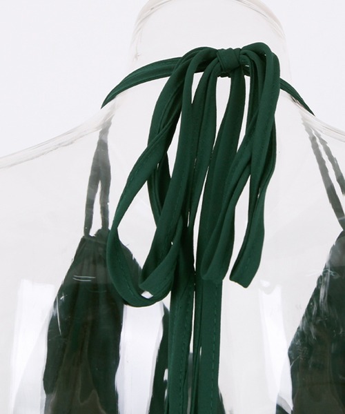 TeddyShop（テディショップ）の「レディース ホルターネックグリーンロングワンピース（ワンピース・レディース・グリーン・ONE SIZE）」の7枚目の写真