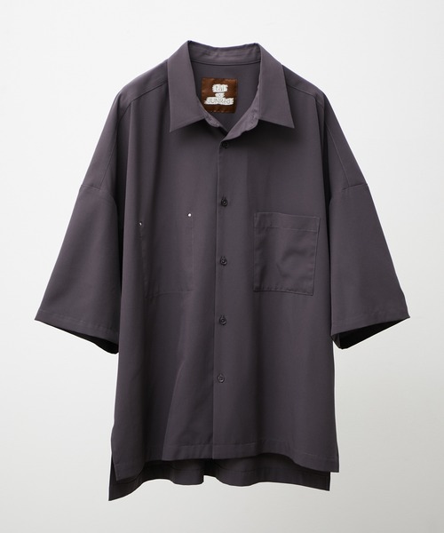 JUNRED(ジュンレッド)の「tai×JUNRed ドレープストレッチビッグシャツ(シャツ/ブラウス・メンズ・ライトグレー/ベージュ/ブルーグレー/ブラック/ダークパープル・FREE/M/L/S)」の20枚目の写真