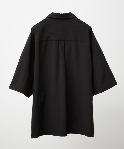 JUNRED(ジュンレッド)の「tai×JUNRed ドレープストレッチビッグシャツ(シャツ/ブラウス・メンズ・ライトグレー/ベージュ/ブルーグレー/ブラック/ダークパープル・FREE/M/L/S)」の7枚目の写真