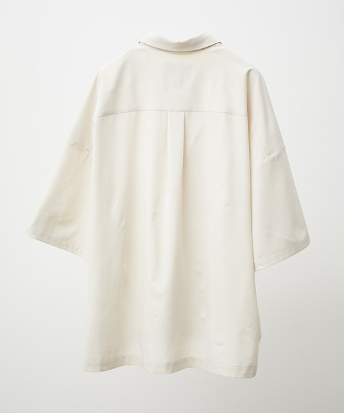 JUNRED(ジュンレッド)の「tai×JUNRed ドレープストレッチビッグシャツ(シャツ/ブラウス・メンズ・ライトグレー/ベージュ/ブルーグレー/ブラック/ダークパープル・FREE/M/L/S)」の13枚目の写真