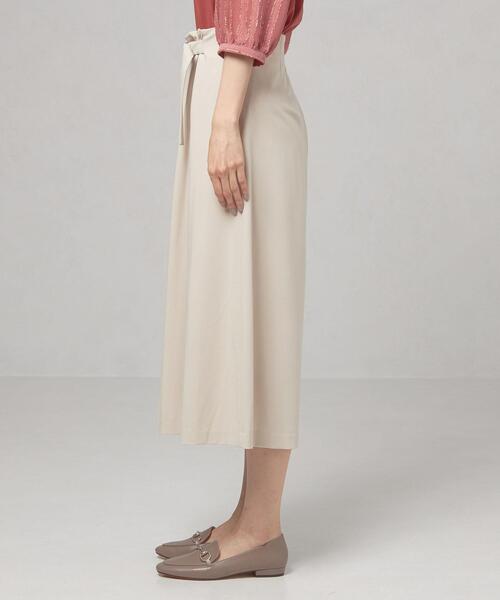 closet story（クローゼットストーリー）の「＜closet story（クローゼットストーリー）＞ ウエストギャザー ベルト スカーチョ -ウォッシャブル-（その他パンツ・レディース・ワインレッド/ナチュラル・FREE）」の7枚目の写真