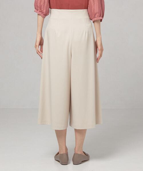 closet story（クローゼットストーリー）の「＜closet story（クローゼットストーリー）＞ ウエストギャザー ベルト スカーチョ -ウォッシャブル-（その他パンツ・レディース・ワインレッド/ナチュラル・FREE）」の9枚目の写真