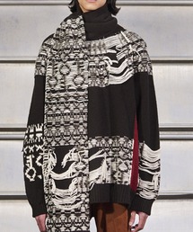 YUKI HASHIMOTO | YUKI HASHIMOTO INSIDEOUT WAREHOUSE PATTERN JUMPER (212-01-0502)(ニット/セーター)