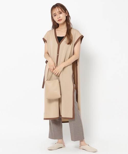 mysty woman（ミスティウーマン）の「アソートフレアパンツ 219245（スラックス・レディース・ブラウン/グレー/ブラウン系その他・FREE）」の4枚目の写真