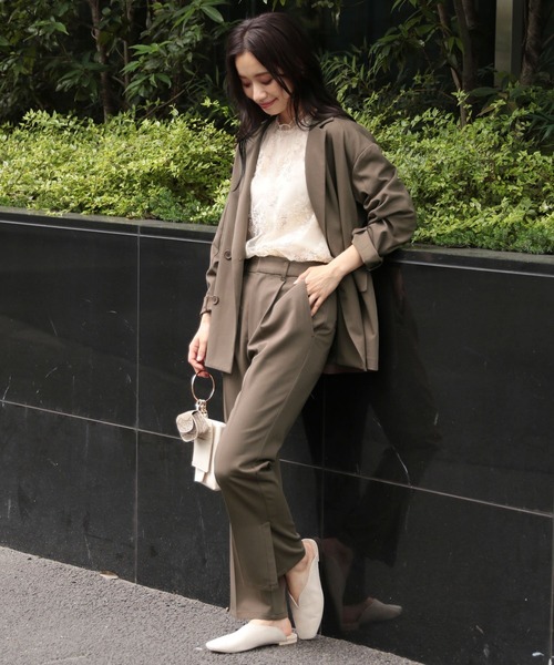 mysty woman（ミスティウーマン）の「アソートフレアパンツ 219245（スラックス・レディース・ブラウン/グレー/ブラウン系その他・FREE）」の22枚目の写真