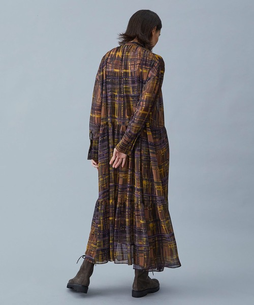 プルミエアロンディスモン ティアードワンピース ナイロンクロスティアードワンピース】｜1er Arrondissement