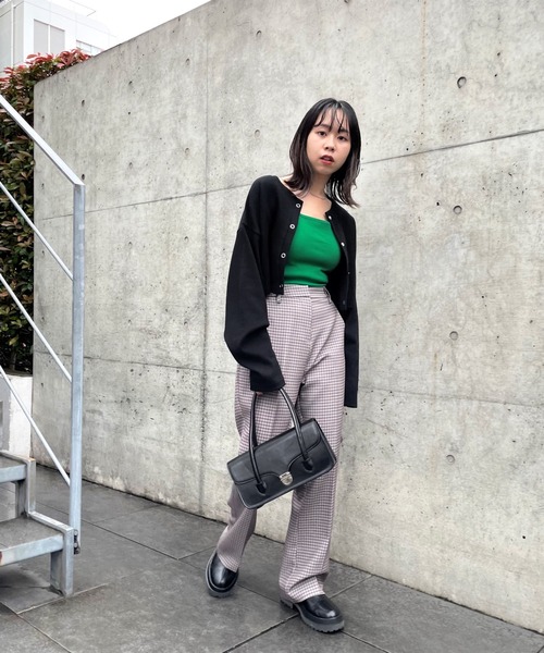 WHO'S WHO gallery(フーズフーギャラリー)の「21AWリングドットコンパクトカーデ(カーディガン/ボレロ・レディース・ブラック/ブラウン/グリーン/ボルドー・FREE)」の9枚目の写真