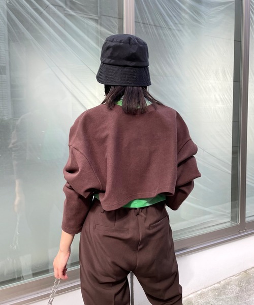 WHO'S WHO gallery(フーズフーギャラリー)の「21AWリングドットコンパクトカーデ(カーディガン/ボレロ・レディース・ブラック/ブラウン/グリーン/ボルドー・FREE)」の16枚目の写真