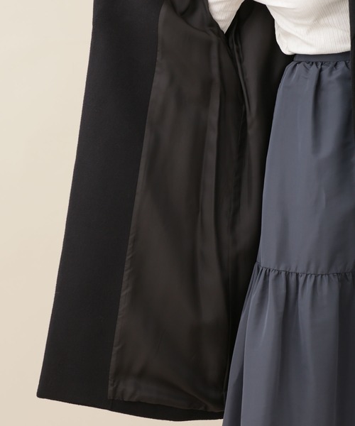 NANO universe(ナノユニバース)の「MANTECO ベルテッドチェスターコート(チェスターコート・レディース・ブラック/アイボリー/ライトブルー/モカ・38/40/36)」の21枚目の写真