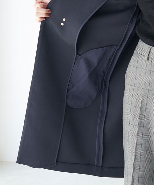 ROPE' PICNIC（ロペピクニック）の「ダンボールカラーレスコート（その他アウター・レディース・チャコールグレー/ベージュ/ネイビー・38/40）」の4枚目の写真