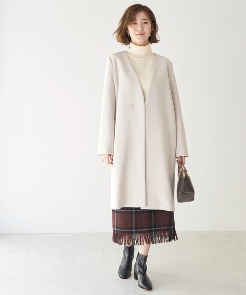 ROPE' PICNIC（ロペピクニック）の「ダンボールカラーレスコート（その他アウター・レディース・チャコールグレー/ベージュ/ネイビー・38/40）」の11枚目の写真
