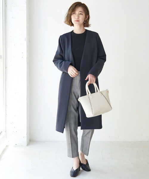 ROPE' PICNIC（ロペピクニック）の「ダンボールカラーレスコート（その他アウター・レディース・チャコールグレー/ベージュ/ネイビー・38/40）」の19枚目の写真