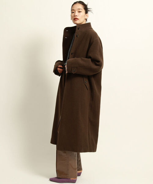 Ray BEAMS（レイビームス）の「Ray BEAMS / スタンドカラー ビッグ コート（その他アウター・レディース・ブラック/ブラウン・ONE SIZE）」の14枚目の写真