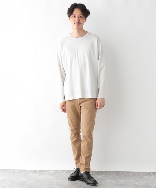 GLOBAL WORK（グローバルワーク）の「抗菌クリーンT長袖/215347（Tシャツ/カットソー・メンズ・ライトグレー/チャコールグレー/スカイブルー/ライトグリーン/ブラウン系その他6・LARGE/SMALL/MEDIUM/X-LARGE）」の8枚目の写真