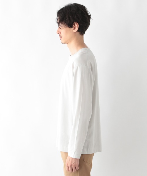 GLOBAL WORK（グローバルワーク）の「抗菌クリーンT長袖/215347（Tシャツ/カットソー・メンズ・ライトグレー/チャコールグレー/スカイブルー/ライトグリーン/ブラウン系その他6・LARGE/SMALL/MEDIUM/X-LARGE）」の13枚目の写真