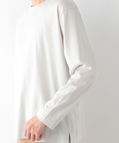 GLOBAL WORK（グローバルワーク）の「抗菌クリーンT長袖/215347（Tシャツ/カットソー・メンズ・ライトグレー/チャコールグレー/スカイブルー/ライトグリーン/ブラウン系その他6・LARGE/SMALL/MEDIUM/X-LARGE）」の16枚目の写真