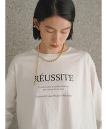 AMERICAN HOLIC | ロゴ裾ラウンドカットプルオーバー(Tシャツ/カットソー)