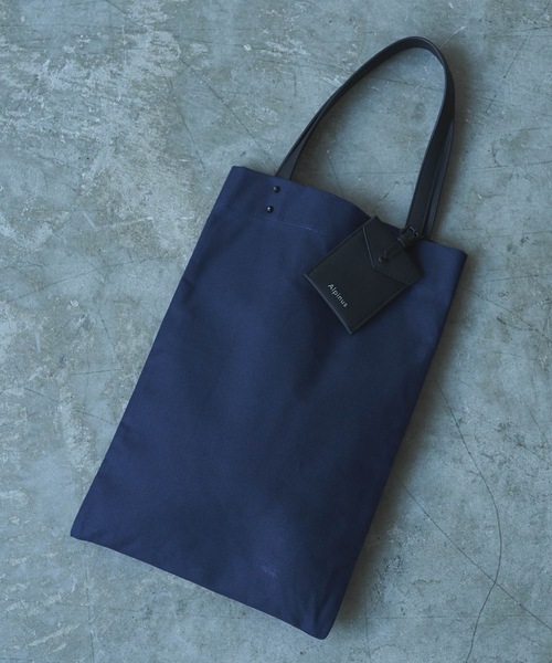 Alpinus(アルピナス)の「Alpinus - ポシェット付き レザーコンビトートバック(トートバッグ・メンズ・ネイビー/ホワイト・FREE)」の12枚目の写真