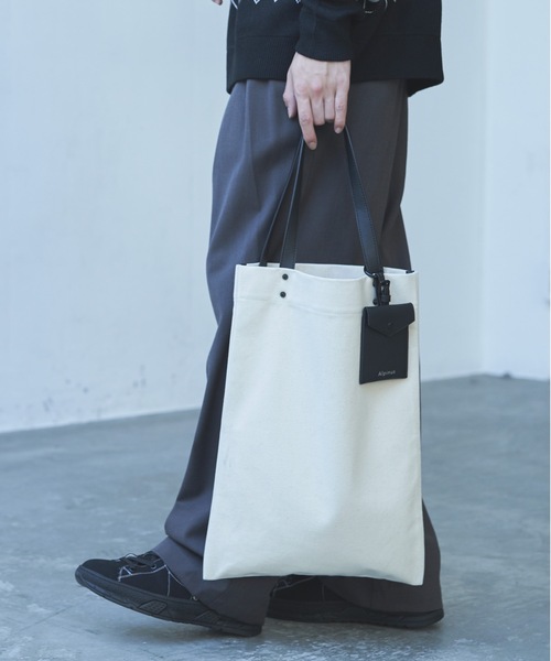 Alpinus(アルピナス)の「Alpinus - ポシェット付き レザーコンビトートバック(トートバッグ・メンズ・ネイビー/ホワイト・FREE)」の18枚目の写真