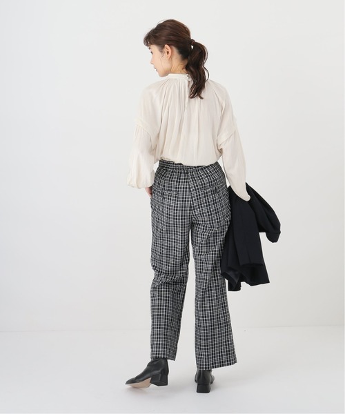 Simplicite（サンプリシテ）の「タックスタンド ボリュームブラウス（シャツ/ブラウス・レディース・ブラック/アイボリー/オレンジ・FREE）」の11枚目の写真