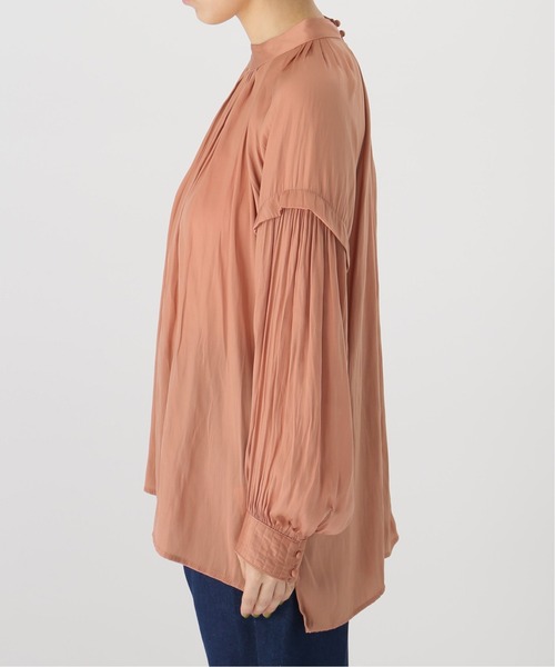 Simplicite（サンプリシテ）の「タックスタンド ボリュームブラウス（シャツ/ブラウス・レディース・ブラック/アイボリー/オレンジ・FREE）」の21枚目の写真