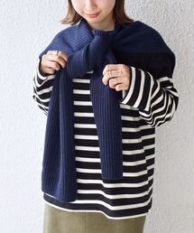 SHIPS（シップス）の「〈手洗い可能〉2WAYセーラーカラーマフラー◆（マフラー・レディース）」
