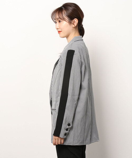 Figments（フィグメンツ）の「サイドラインジャケット（テーラードジャケット・レディース・ブラック・FREE）」の10枚目の写真