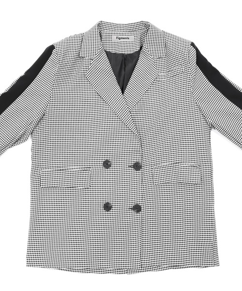 Figments（フィグメンツ）の「サイドラインジャケット（テーラードジャケット・レディース・ブラック・FREE）」の11枚目の写真