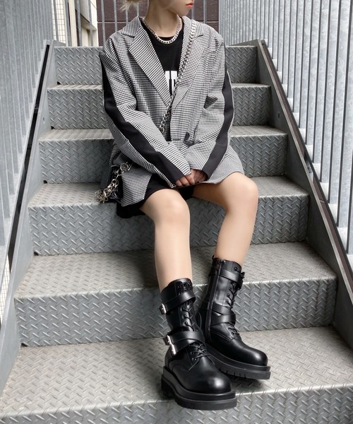 Figments（フィグメンツ）の「サイドラインジャケット（テーラードジャケット・レディース・ブラック・FREE）」の19枚目の写真