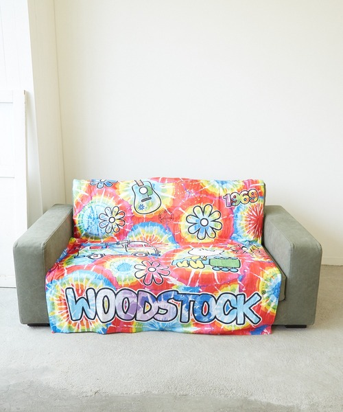 【EARTH RAGZ/アースラグズ】WOODSTOCK FLANNEL FLEECE THROWS50 X 60(UN)（ブランケット）｜tone（トーン）
