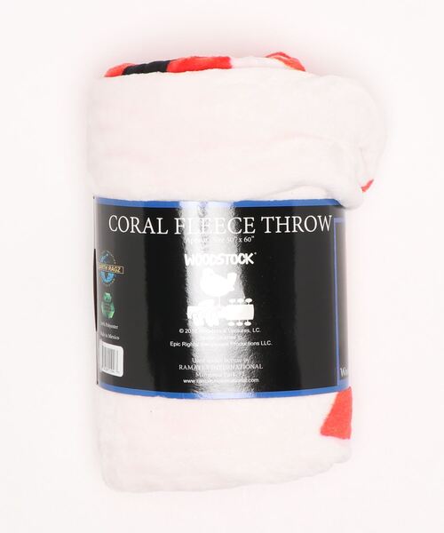 【EARTH RAGZ/アースラグズ】WOODSTOCK FLANNEL FLEECE THROWS50 X 60(UN)（ブランケット）｜tone（トーン）