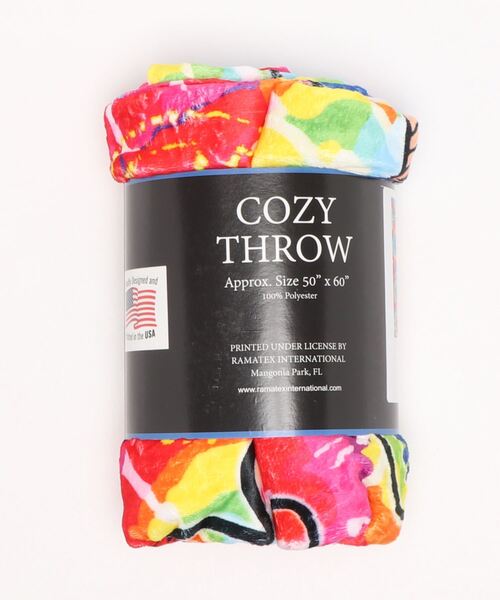 【EARTH RAGZ/アースラグズ】WOODSTOCK FLANNEL FLEECE THROWS50 X 60(UN)（ブランケット）｜tone（トーン）