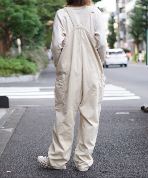 HARVESTY(ハーベスティ)の「HARVESTY / ハーベスティ CORDUROY OVERALLS(サロペット/オーバーオール・レディース・ブラック/ベージュ/アイボリー・1/2)」の9枚目の写真
