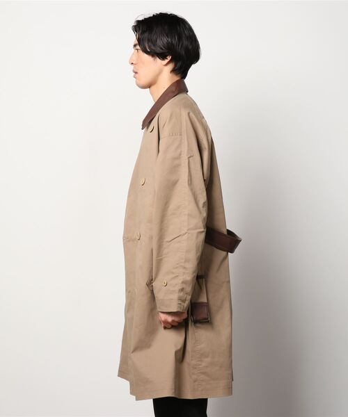 Retro Grade（レトログレード）の「RETRO GRADE/レトログレード　T/C SHEEP TRENCH COAT T/Cシープトレンチコート（トレンチコート・メンズ・ブラック/ベージュ・LARGE）」の6枚目の写真