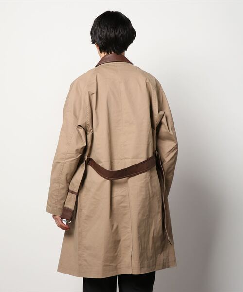 Retro Grade（レトログレード）の「RETRO GRADE/レトログレード　T/C SHEEP TRENCH COAT T/Cシープトレンチコート（トレンチコート・メンズ・ブラック/ベージュ・LARGE）」の5枚目の写真