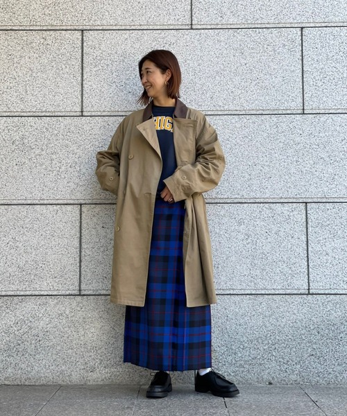 Retro Grade（レトログレード）の「RETRO GRADE/レトログレード　T/C SHEEP TRENCH COAT T/Cシープトレンチコート（トレンチコート・メンズ・ブラック/ベージュ・LARGE）」の2枚目の写真