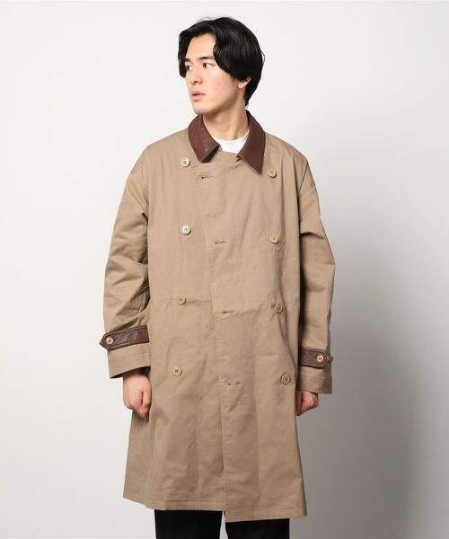 Retro Grade（レトログレード）の「RETRO GRADE/レトログレード　T/C SHEEP TRENCH COAT T/Cシープトレンチコート（トレンチコート・メンズ・ブラック/ベージュ・LARGE）」の10枚目の写真