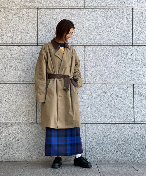 Retro Grade（レトログレード）の「RETRO GRADE/レトログレード　T/C SHEEP TRENCH COAT T/Cシープトレンチコート（トレンチコート・メンズ・ブラック/ベージュ・LARGE）」の7枚目の写真
