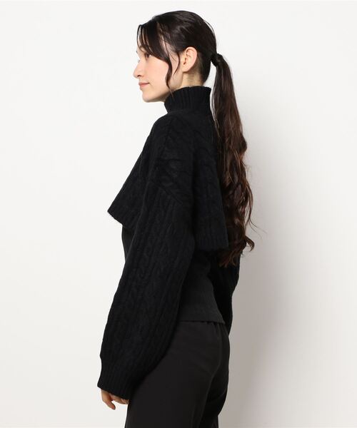 ANDGEEBEE（アンジービー）の「ショートニット（ニット/セーター・レディース・ホワイト/ブラック・MEDIUM）」の14枚目の写真